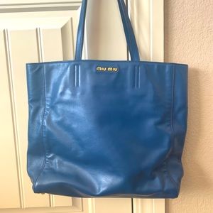Miu Miu Leather Tote Bag